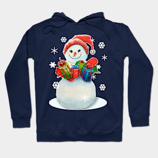 Snowman With Gifts Hoodie